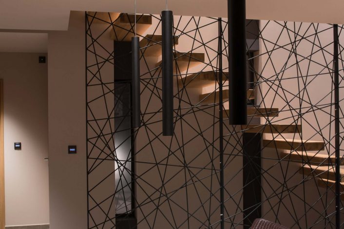 Chantier L'art en lumière par Hervé Porte maitre d'oeuvre Frantz Cazorla & ® Karine Joannet - Escalier